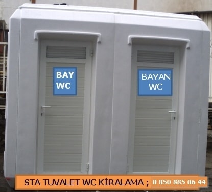 kiralık bay bayan wc tuvalet mobil seyyar tuvalet