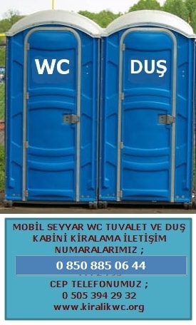 SEYYAR DUŞ WC TUVALET KABİNİ KİRALAMA